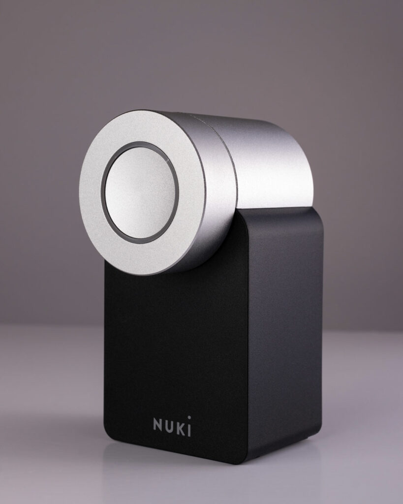 close up of the Nuki smart lock